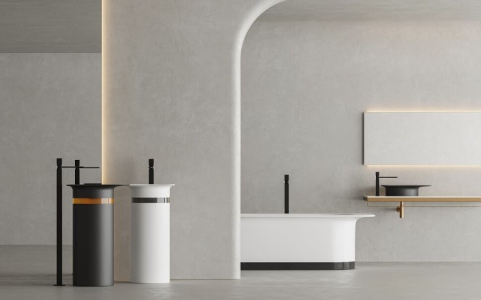 Salini раковина напольная 54x44,7, ninfea, 130221m цвет: матовый белый