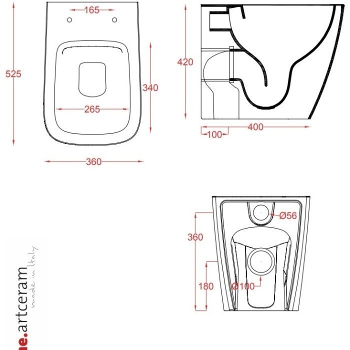 ArtCeram унитаз напольный, asv004 01 86 a16 цвет: белый