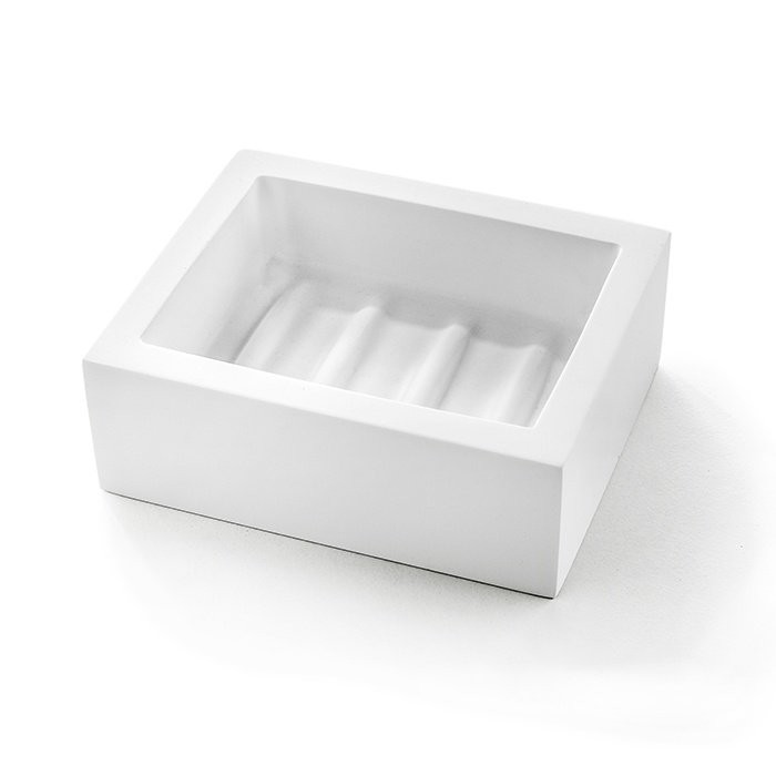 Мыльница настольная (белый), 3SC BeMood White - BEMW01A