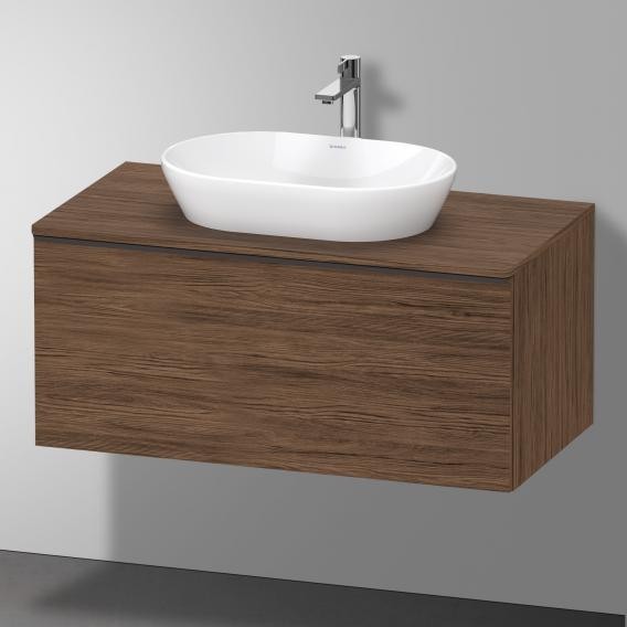 Duravit тумба подвесная под раковину 1000 мм х 550 мм и консолью, d-neo, de494802121 цвет: орех темный
