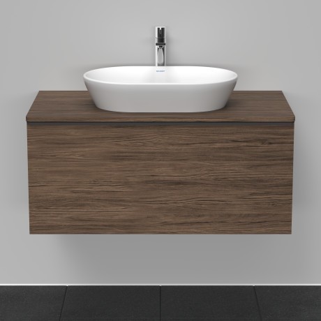 Duravit тумба подвесная под раковину 1000 мм х 550 мм и консолью, d-neo, de494802121 цвет: орех темный
