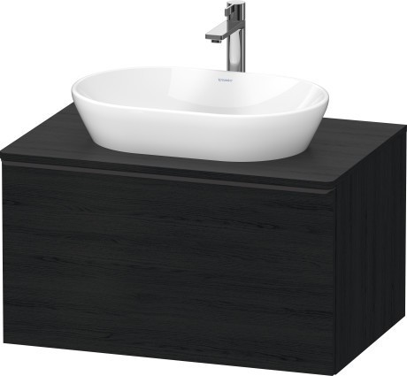 Duravit тумба подвесная под раковину 800 мм х 550 мм, с консолью, d-neo, de494701616 цвет: чёрный дуб