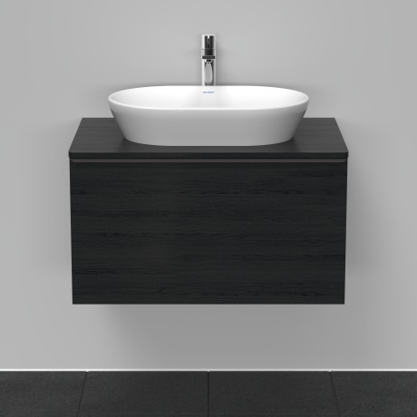 Duravit тумба подвесная под раковину 800 мм х 550 мм, с консолью, d-neo, de494701616 цвет: чёрный дуб