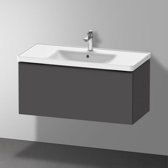 Duravit тумба подвесная под раковину 984 мм х 452 мм, d-neo, de425604949 цвет: графит матовый