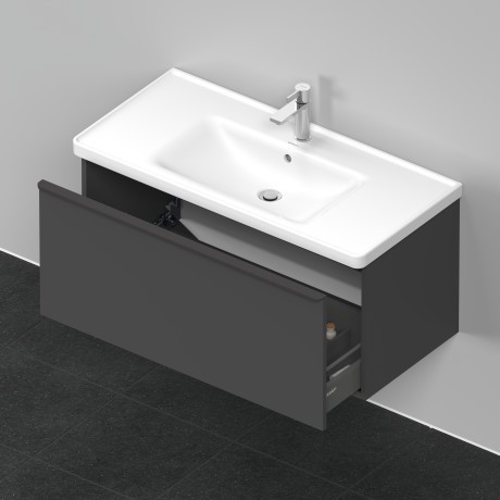 Duravit тумба подвесная под раковину 984 мм х 452 мм, d-neo, de425604949 цвет: графит матовый