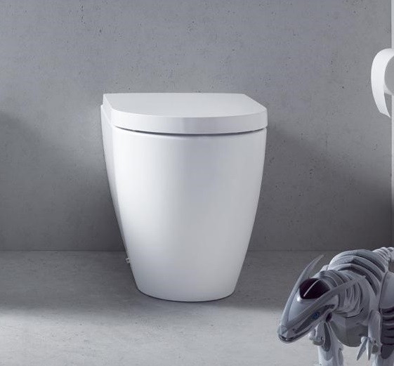 Duravit унитаз напольный приставной с вертикальным смывом, с креплением, me by starck, 21690900001 цвет: белый