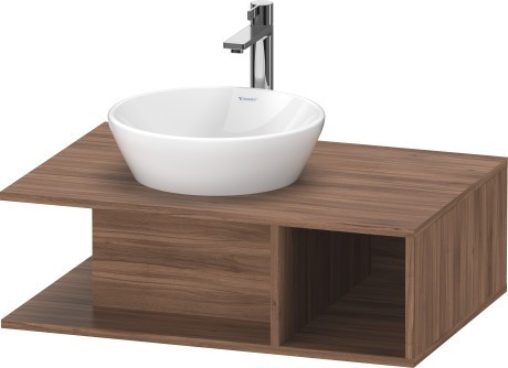 Duravit тумба подвесная под раковину 800 мм х 550 мм, d-neo, de492807979 цвет: орех натуральный