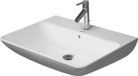 Duravit раковина подвесная 65х49см, me by starck, 2335650000 цвет: белый