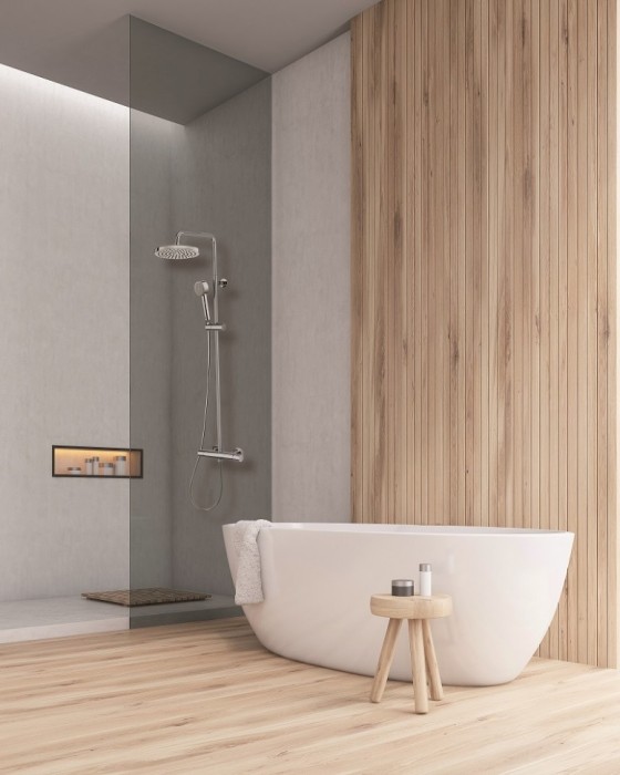 Bossini душевая стойка, elios, хром арт. l10052.030