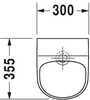 Duravit писсуар подвесной безводный без "мушки", с креплением, me by starck, 2814300000 цвет: белый
