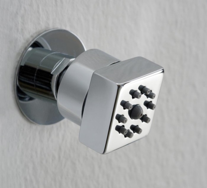 Bossini форсунка боковая для душа gom, cubic, хром арт. i00135.030