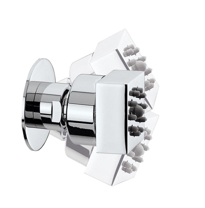 Bossini форсунка боковая для душа gom, cubic, хром арт. i00135.030