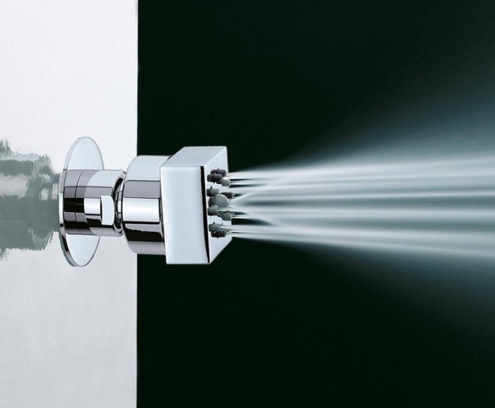 Bossini форсунка боковая для душа gom, cubic, хром арт. i00135.030