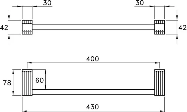 Stella полотенцедержатель, casanova, хром арт. cs10001cr00