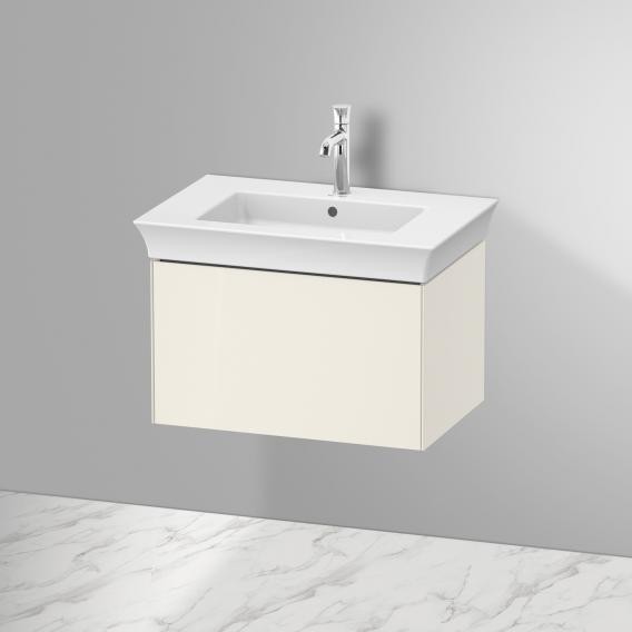 Duravit тумба подвесная 458 мм х 684 мм, white tulip, wt42410h4h4 цвет: скандинавский белый глянцевый