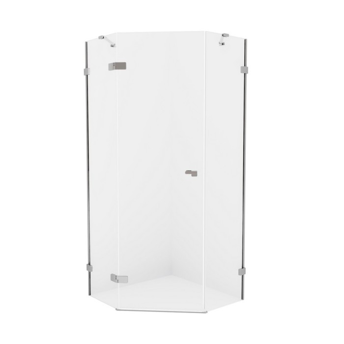 Душевое ограждение eventa l 90x90x200, New trendy Eventa chrome, хром арт. EXK-4613