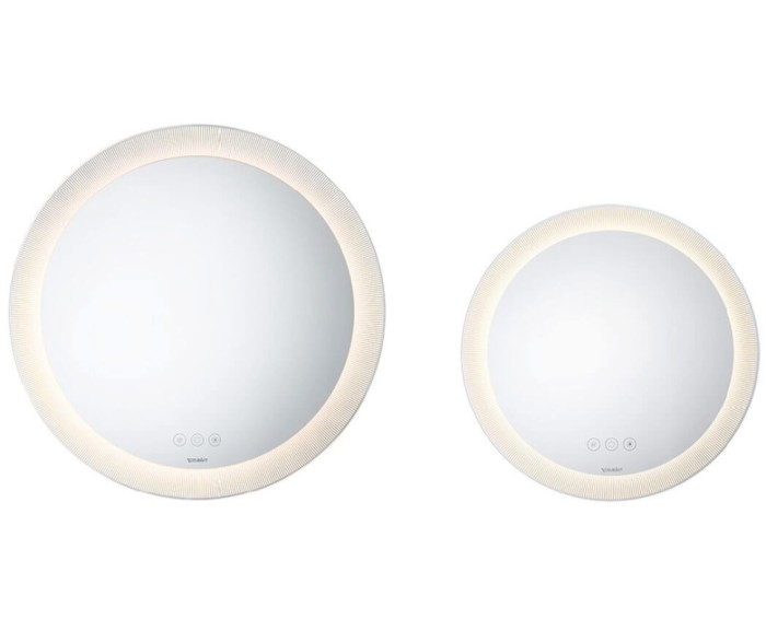Duravit круглое зеркало с подсветкой plus, happy d.2 plus, hp7480g0000 цвет: белый