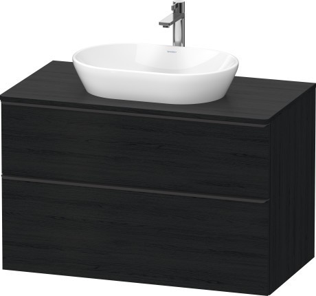 Duravit тумба подвесная под раковину 550 мм х 1000 мм, d-neo, de496801616 цвет: чёрный дуб