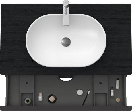 Duravit тумба подвесная под раковину 550 мм х 1000 мм, d-neo, de496801616 цвет: чёрный дуб