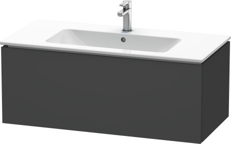 Duravit тумба подвесная под раковину, l-cube, lc6142 4949 цвет: графит матовый