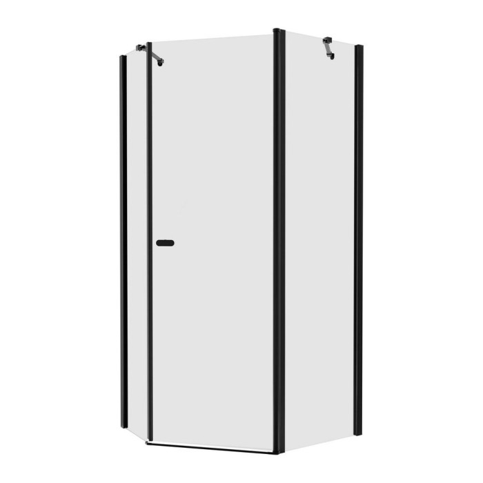 Душевое ограждение 100x80x195, New trendy New soleo black, черный арт. K-0615
