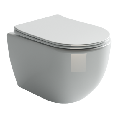 Ceramicanova подвесной унитаз с сиденьем mia, cn1805 цвет: белый