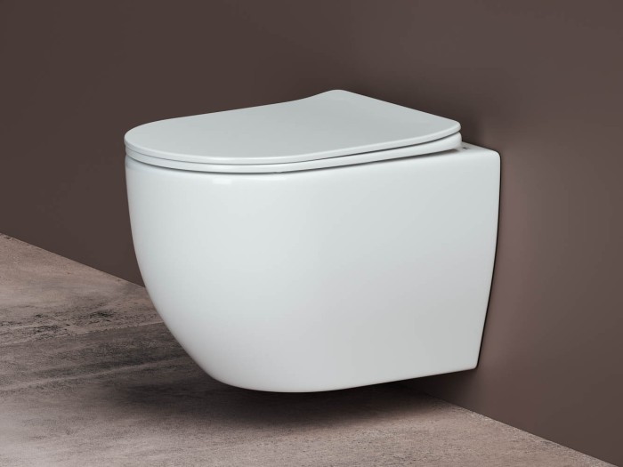 Ceramicanova подвесной унитаз с сиденьем mia, cn1805 цвет: белый