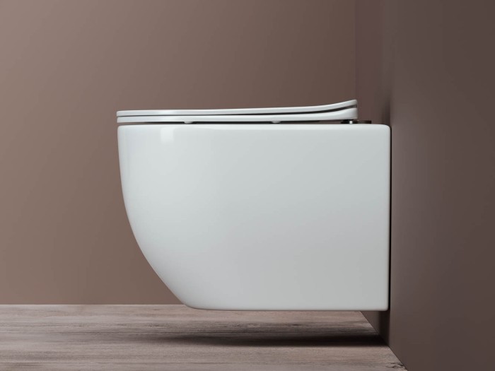 Ceramicanova подвесной унитаз с сиденьем mia, cn1805 цвет: белый