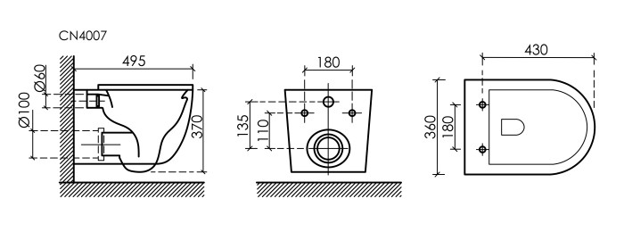 Ceramicanova подвесной унитаз с сиденьем up, cn4007 цвет: белый