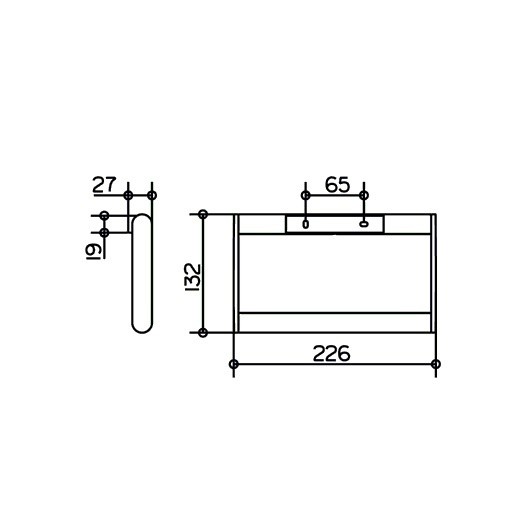 Keuco кольцо для полотенца 26 см, plan, хром арт. 14921 070000