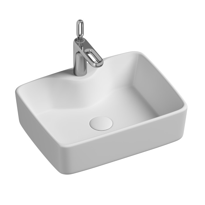 Ceramicanova раковина накладная element, cn6033 цвет: белый