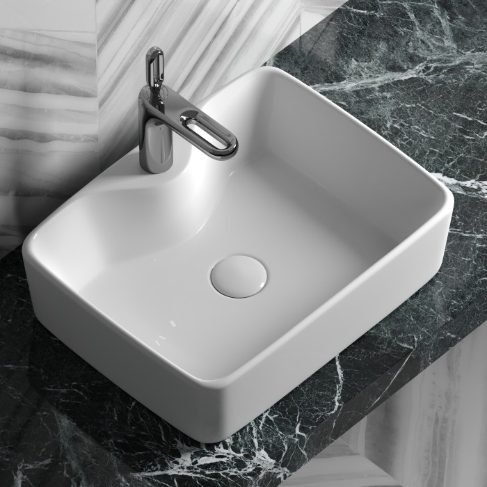 Ceramicanova раковина накладная element, cn6033 цвет: белый