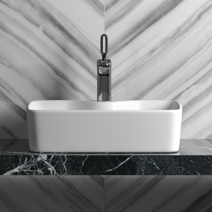 Ceramicanova раковина накладная element, cn6033 цвет: белый