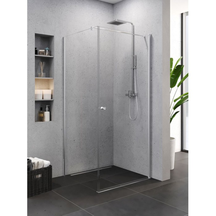 Душевое ограждение superia 90x80x195, New trendy Superia chrome, хром арт. K-0799