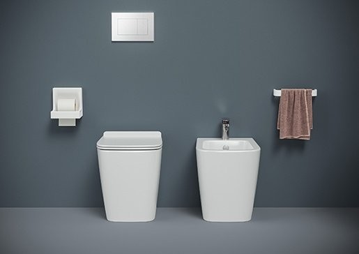 Унитаз напольный, безободковый, ArtCeram A16, белый арт. ASV007 01 00