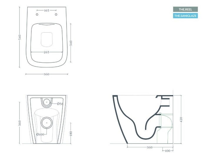 Унитаз напольный, безободковый, ArtCeram A16, белый арт. ASV007 01 00