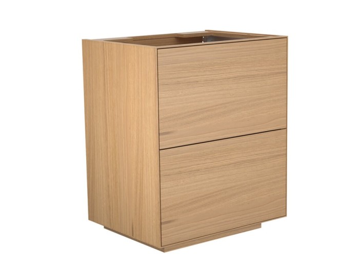 Keuco тумба под раковину напольная 700x800x535 мм фасад орех, edition lignatur, арт. 33340 800013