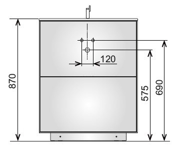 Keuco тумба под раковину напольная 700x800x535 мм фасад орех, edition lignatur, арт. 33340 800013