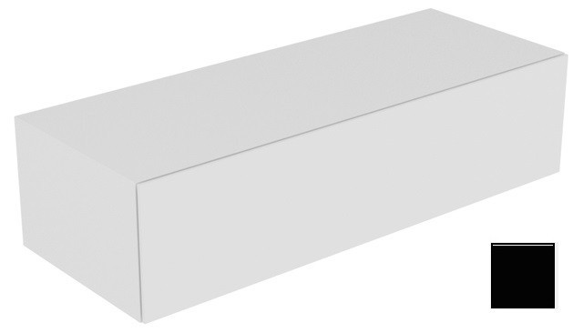 Keuco тумба боковая подвесная с одним выдвижным фронтом, edition 11, черный арт. 31326 330000