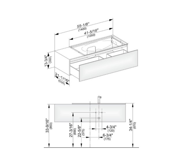 Keuco тумба подвесная под раковину справа с одним выдвижным фронтом, с внутренней светодиодной подсветкой, edition 11, дуб светлый арт. 31164 890100