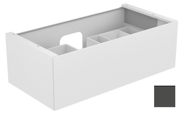 Keuco тумба подвесная под раковину с одним выдвижным фронтом, с внутренней светодиодной подсветкой, edition 11, табачный дуб арт. 31351 850100