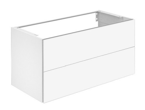 Keuco тумба подвесная под раковину 490 мм х 1000 мм, c 2 выдвижными ящиками, инокс/инокс петроль, plan, инокс матовый, инокс матовый петроль арт. 32973 290000