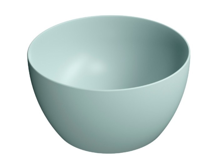 GSI Раковина накладная 42х42х22 см, ghiaccio matte, санфаянс, Color-elements - 885215