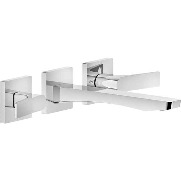 Gessi Встраиваемый смеситель для раковины на 3 отв, с изливом 213мм, Rilievo, 59090#031 цвет: хром