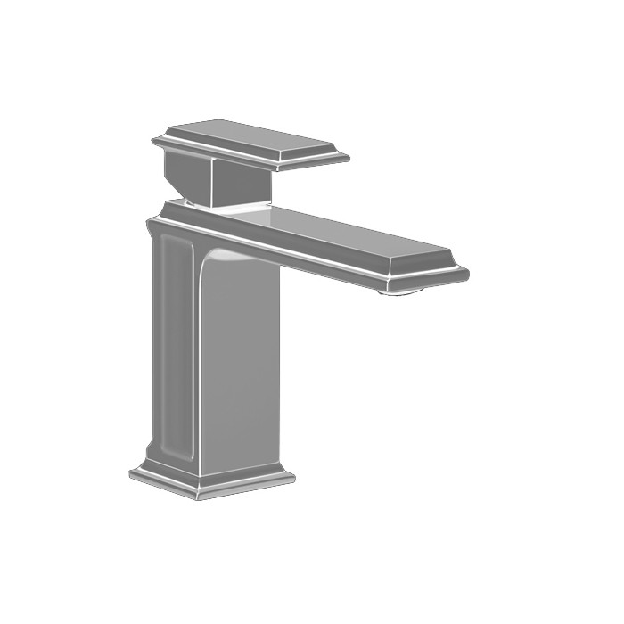 Gessi Смеситель для раковины на 1 отверстие, без донного клапана, Eleganza, 46002#149 цвет: finox