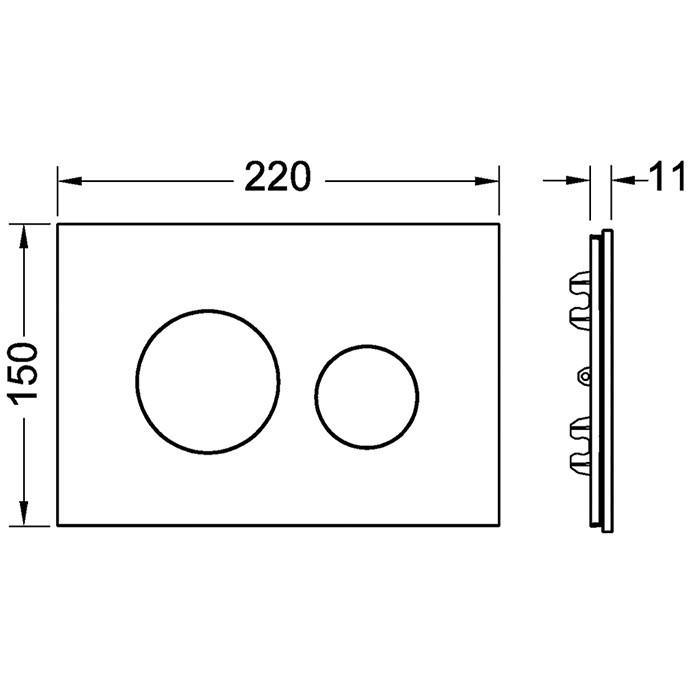 TECE лицевая панель клавиши смыва, вечерняя синева, loop - 9240615