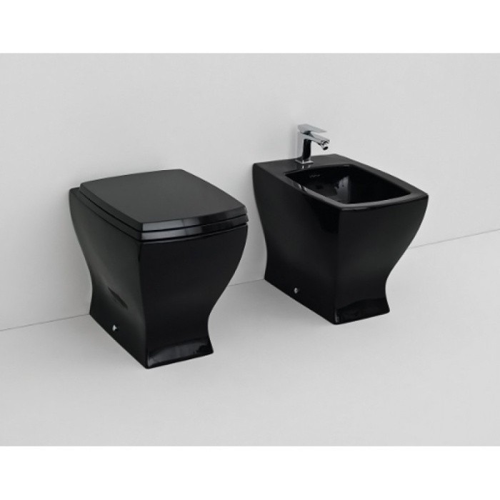 ArtCeram биде (напольное), jzb002 03 00 jazz цвет: черный глянцевый