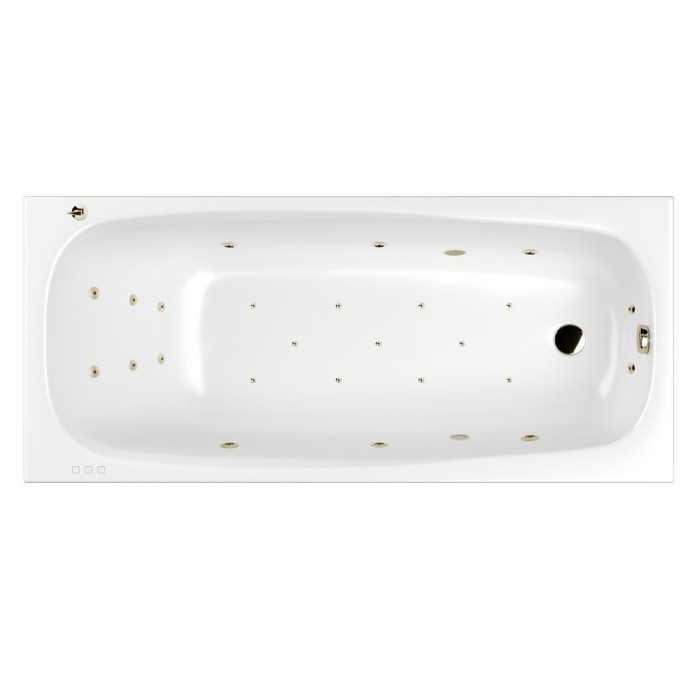 Встраиваемая ванна 180x80 ultra, Whitecross Layla, бронза арт. 0102.180080.100.ULTRA.BR