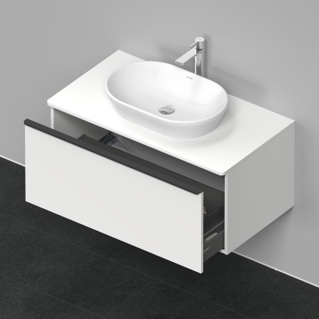 Duravit тумба подвесная под раковину 1000 мм х 550 мм и консолью, d-neo, de494801818 цвет: gres pietra grey opaco