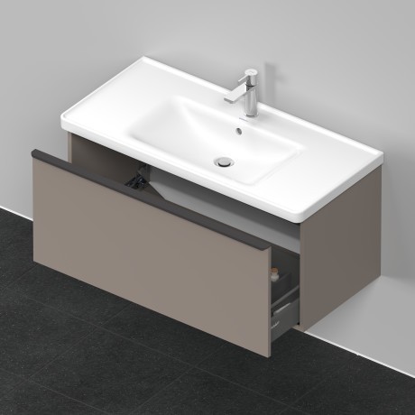 Duravit тумба подвесная под раковину 984 мм х 452 мм, d-neo, de425604343 цвет: базальт матовый